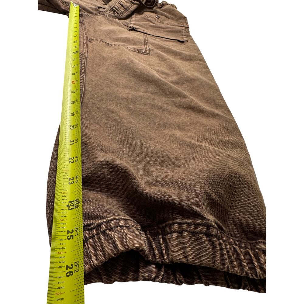 Free People Brown Wide Leg Cargo Pants, Sz M, LN - Picture 7 of 9